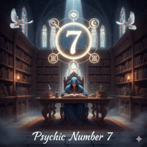 Psychic Number 7 represents spirituality, self-reflection, and wisdom